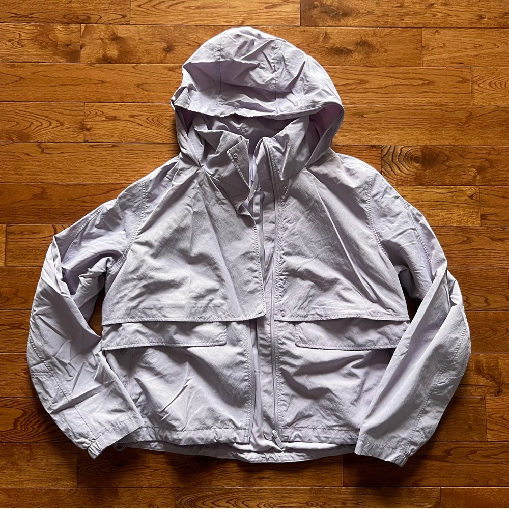 lululemon athletica Light Lavender Hooded Windbreaker Jacket